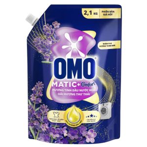 Nước giặt OMO Matic cửa trước hương oải hương thư thái túi 2.1kg #1